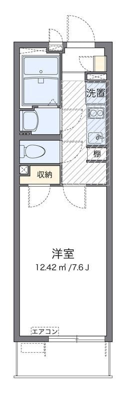 クレイノドエル 大久保B 205 間取り図