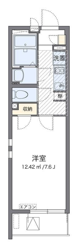 クレイノドエル 大久保B 306 間取り図
