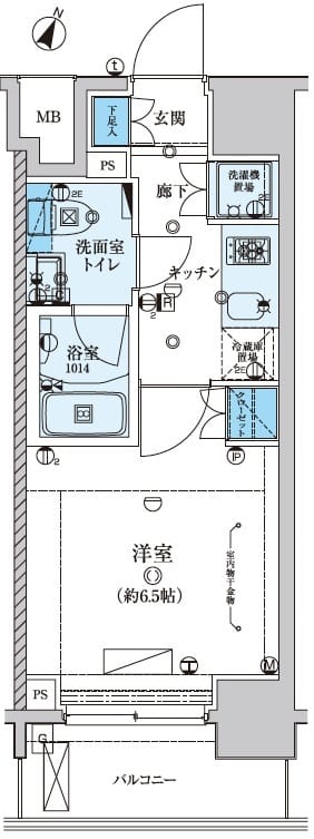 リヴシティ川崎 903 間取り図