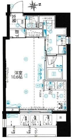 ステージグランデ蔵前 401 間取り図