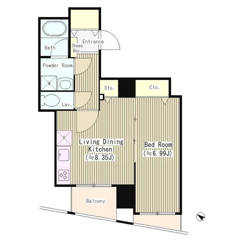 アクアアンビシャス八丁堀 802