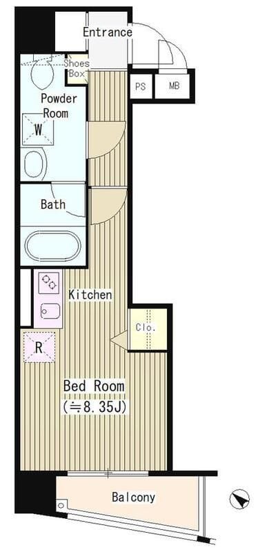 アクアアンビシャス八丁堀 901