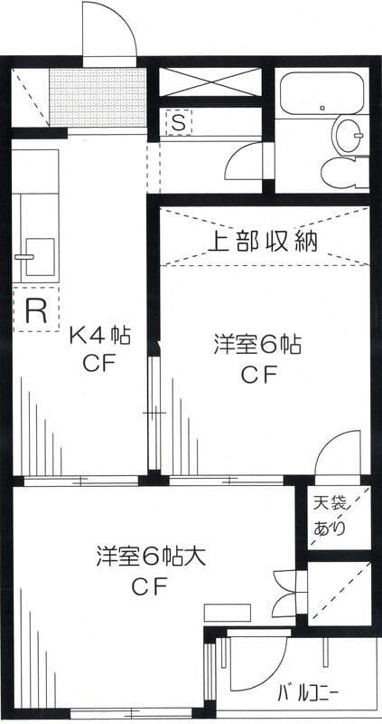 グリーンハイツ本郷 101 間取り図