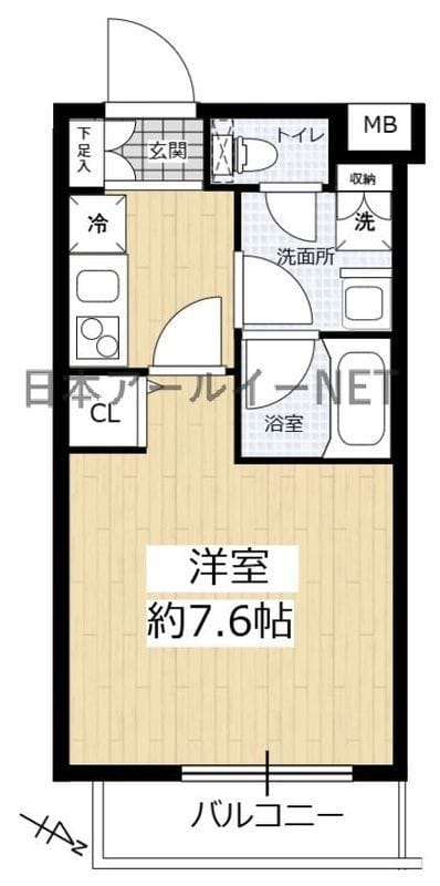 リライア烏山 304 間取り図