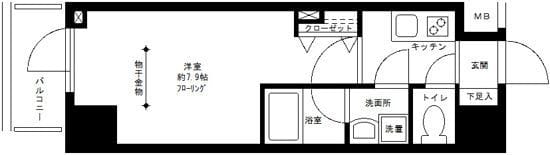 プライムアーバン白山 902 間取り図