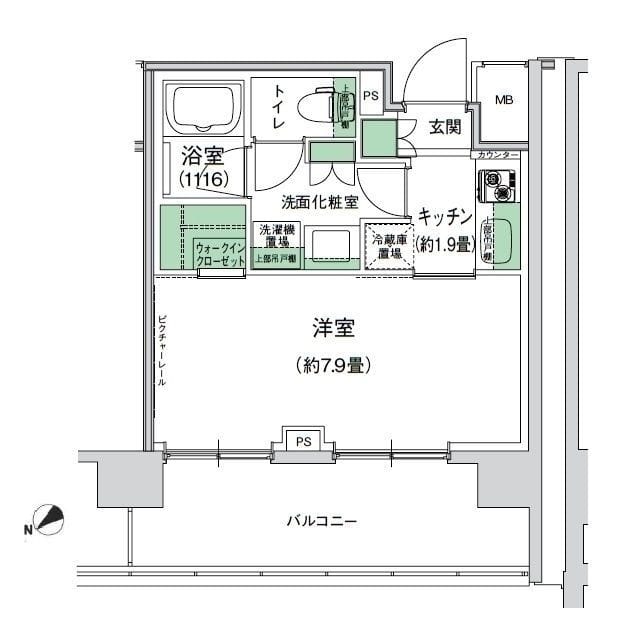 スタイリオ梶が谷 401 間取り図
