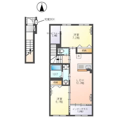 蔵の杜(くらのもり) 202 間取り図