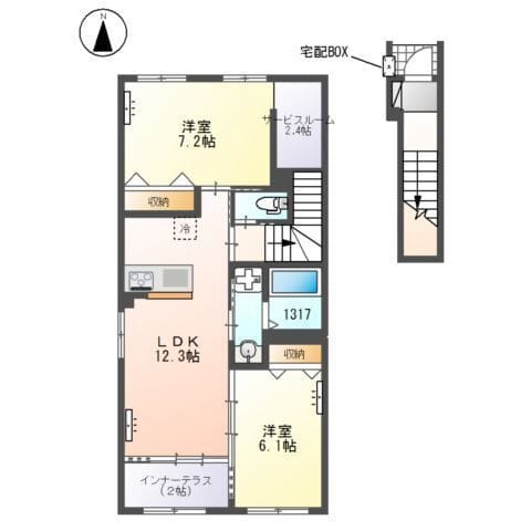 蔵の杜(くらのもり) 203 間取り図