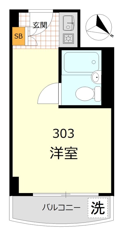 ユニハイツ勝どき 303