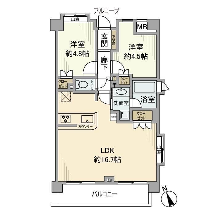 菱和パレス島津山 405