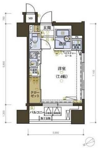 リヴシティ中央区築地 1204