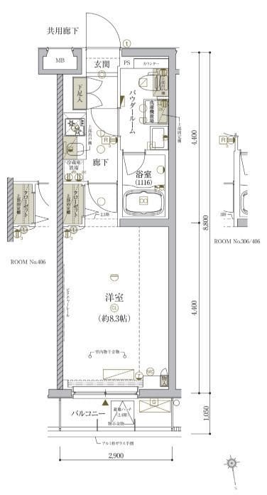 ARCOBALENO TORITSUKASEI 0406 間取り図