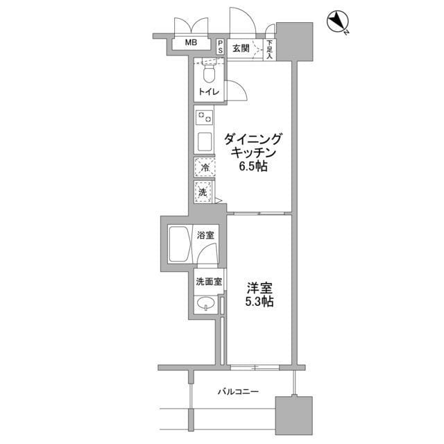 パークフラッツ横濱公園 0403 間取り図
