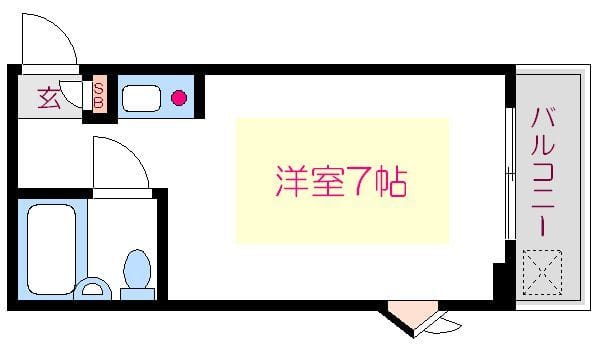 Bell Garden Heights 505 間取り図