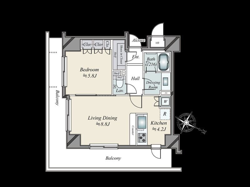 グローリオ白金高輪 807