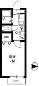 フレア・プランドールB 205 間取り図