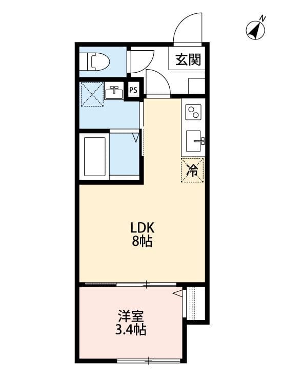robot home 上本郷(ロボットホームカミホンゴウ) 303 間取り図