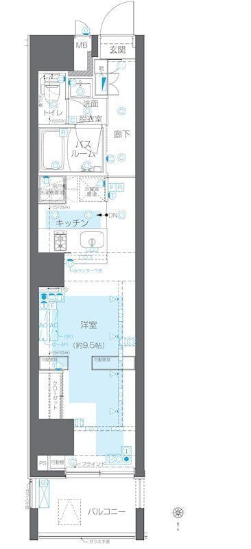ZOOM目黒かむろ坂 301 間取り図