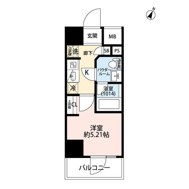プレール・ドゥーク川口並木 614 間取り図