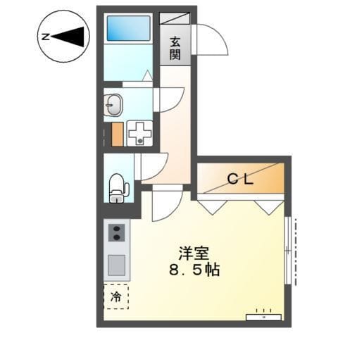 Nestle大森西Ⅲ 101 間取り図