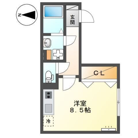 Nestle大森西Ⅲ 102 間取り図