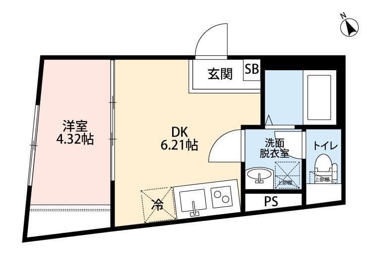 SPOY戸越銀座 502 間取り図