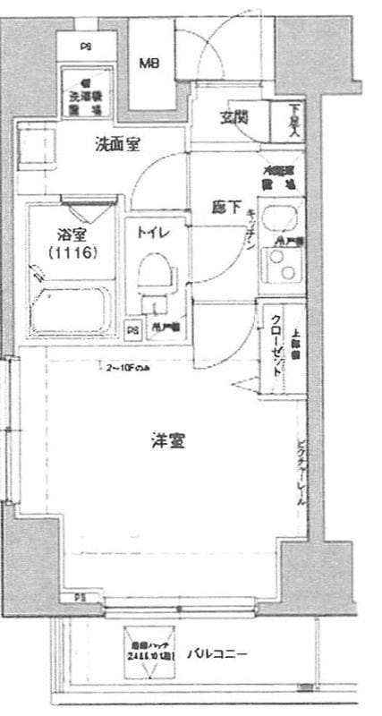 ロメック錦糸町 802 間取り図