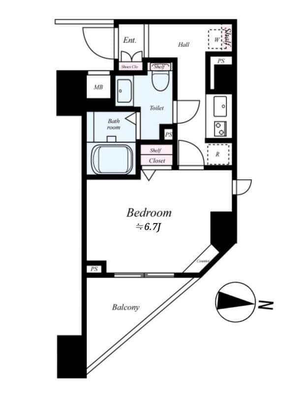 アイル カナーレ深川 303 間取り図