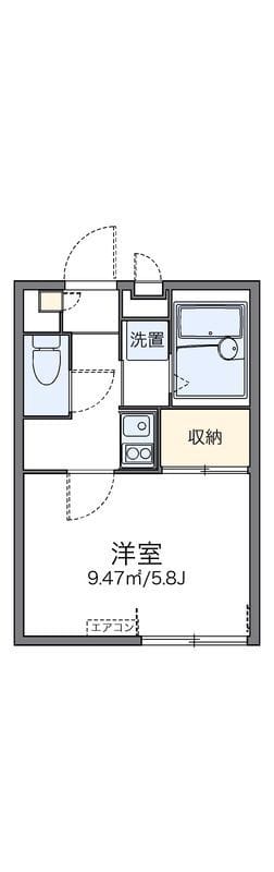 レオパレス小日向 106 間取り図