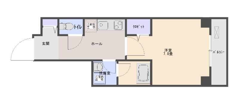 新井2丁目マンション 203 間取り図