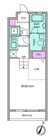レジディア笹塚 0104 間取り図