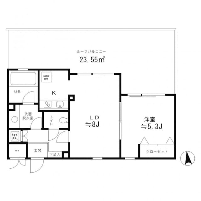 レジディア笹塚 0412 間取り図