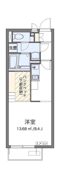 ミランダルーチェⅢ 206 間取り図