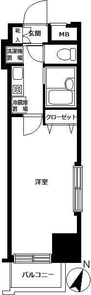 フェニックス笹塚駅前 303 間取り図