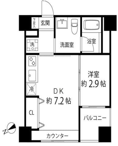ハイリーフ上野 503 間取り図