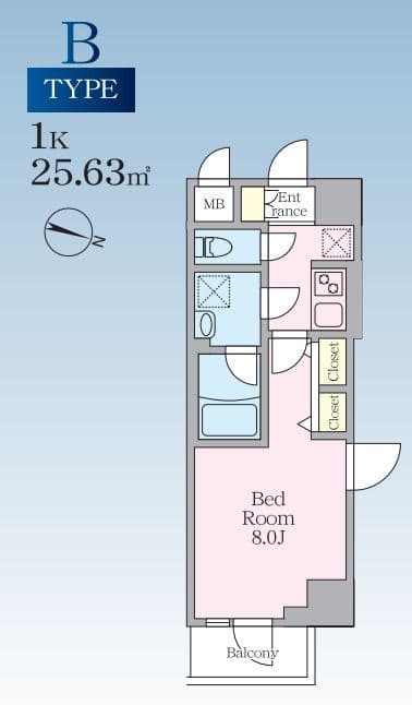 S-RESIDENCE板橋大山clair 216 間取り図