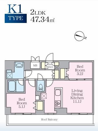 S-RESIDENCE板橋大山clair 704 間取り図