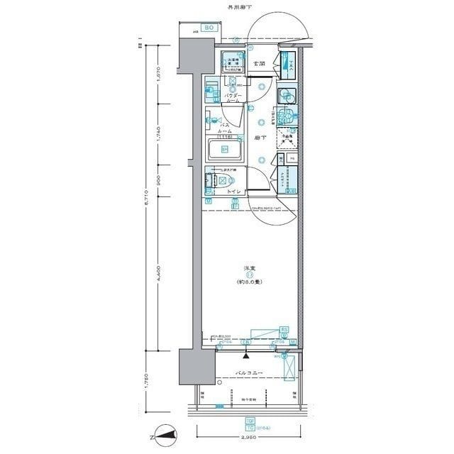 セントラルプレイス新宿御苑前 0204 間取り図