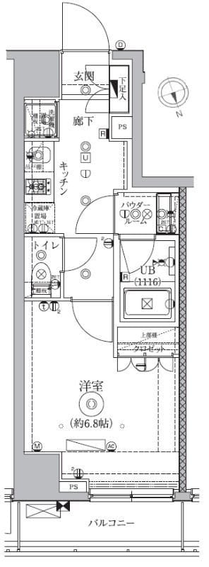 ドムス・スタイル高田馬場 302 間取り図
