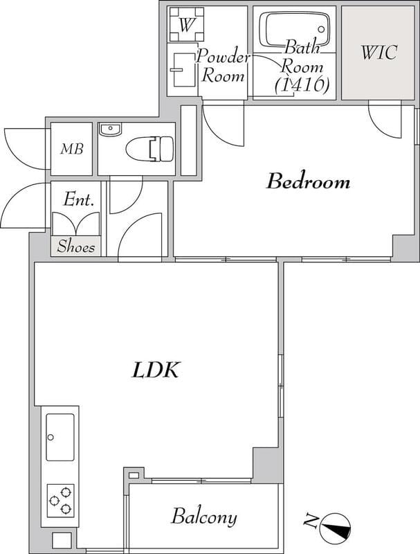 ミリアレジデンス高輪 204