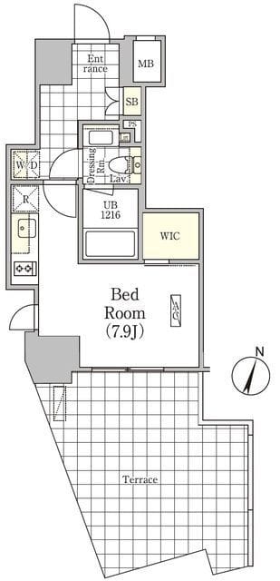 アンパサンド北新宿 101 間取り図