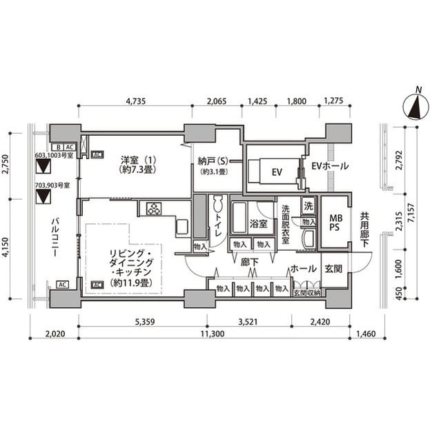東雲キャナルコートCODAN16号棟 1003