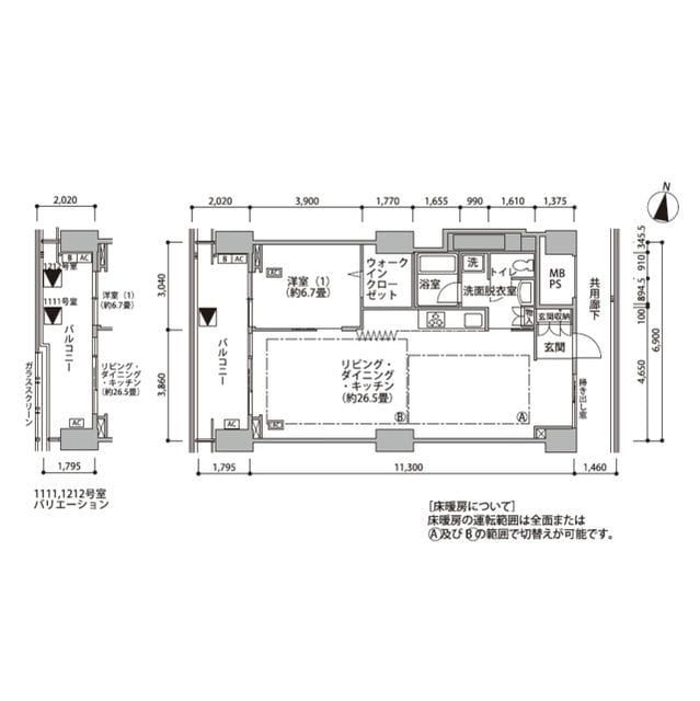 東雲キャナルコートCODAN16号棟 1111