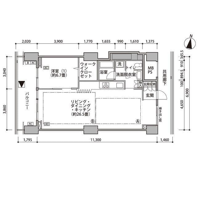 東雲キャナルコートCODAN16号棟 1212 間取り図
