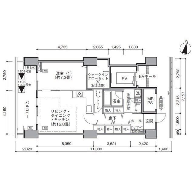 東雲キャナルコートCODAN16号棟 1303