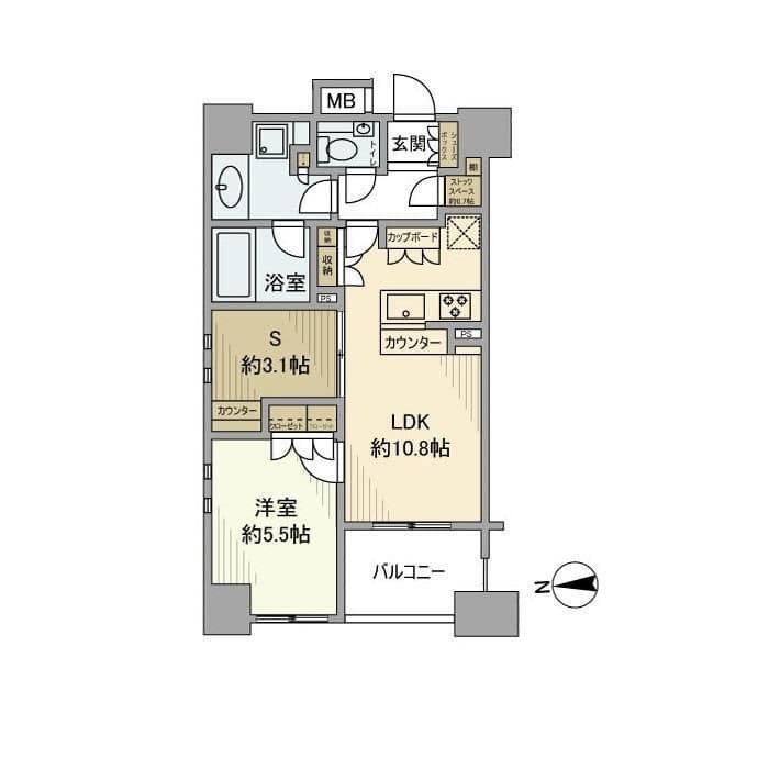 オーベル馬込iL 301 間取り図