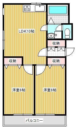 パインヴィレッジ 102 間取り図