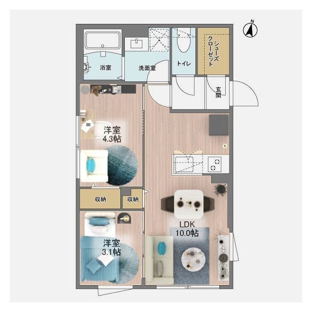 ウェルスクエア方南町Ⅱ 101