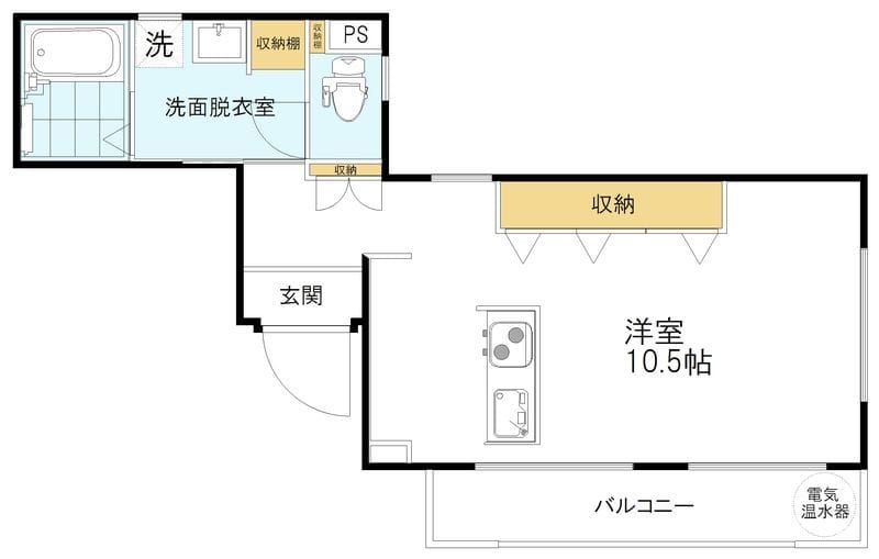 エレガンス石神井 403 間取り図