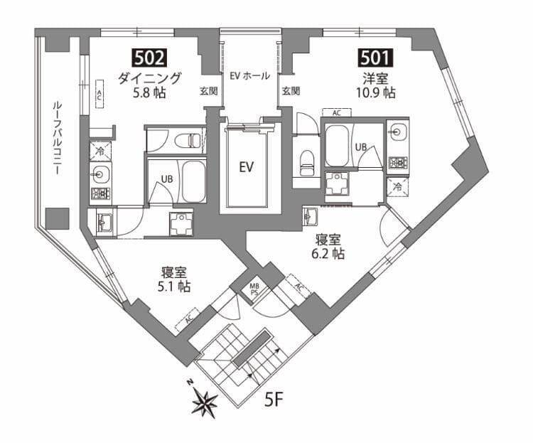FABRIC東長崎Residence 502